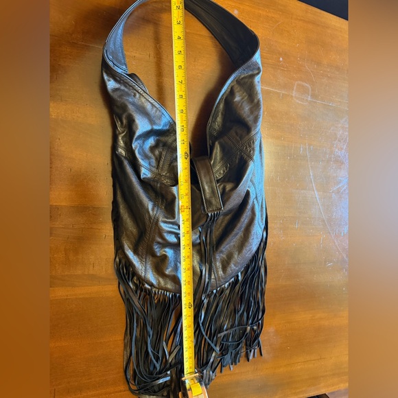 TaLuLa de la Lune Fringe Boho Leather purse - Picture 7 of 7